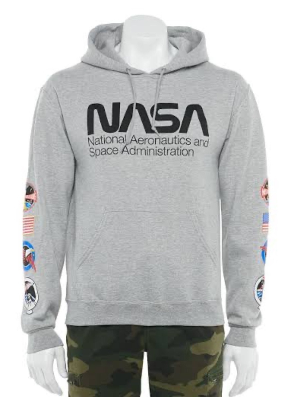 NASA Aldrin Family Foundation Hoodie XL Grey pullover sweatshirt